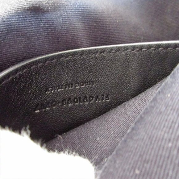 Auth SAINT LAURENT Clutch bag Black / blue leather/suede - Picture 9 of 12